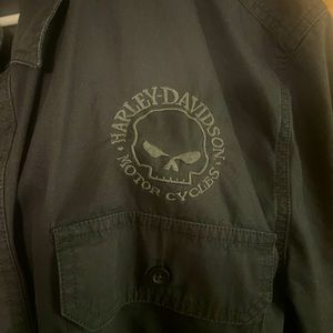 Mens Harley Davidson Button Down Shirt